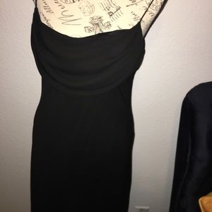 Elegant sheer long cocktail dress